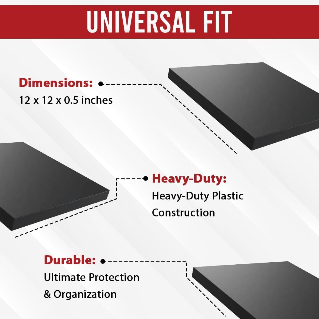 USA Made RV Leveling Jack Flex Pads 9" – Heavy-Duty Rubber Jack Pads (4-Pack) – Non-Slip, Shock-Absorbing Stabilizer Mats for Camper & Trailer – Prevent Sinking & Sliding