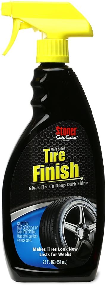 Stoner Car Care 92044 More Shine Tire Finish for Tire and Wheel Care Creates a Long-Lasting, Rain-Resistant Tire Shine, Makes Faded Tires Look New, Non-Greasy Formula, 22 Fl Oz, Pack of 1