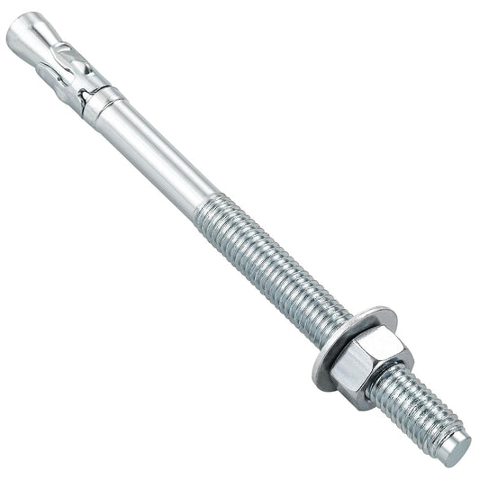 1/2x7" 50Pcs Inch Standard Fasteners for Heavy-Duty Zinc Wedge Anchors for Cement and Concrete