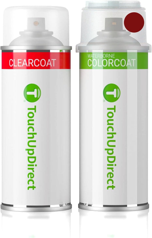 TouchUpDirect 3R3 Barcelona Red Pearl for Toyota Exact Match Touch Up Paint Aerosol - Essential Package