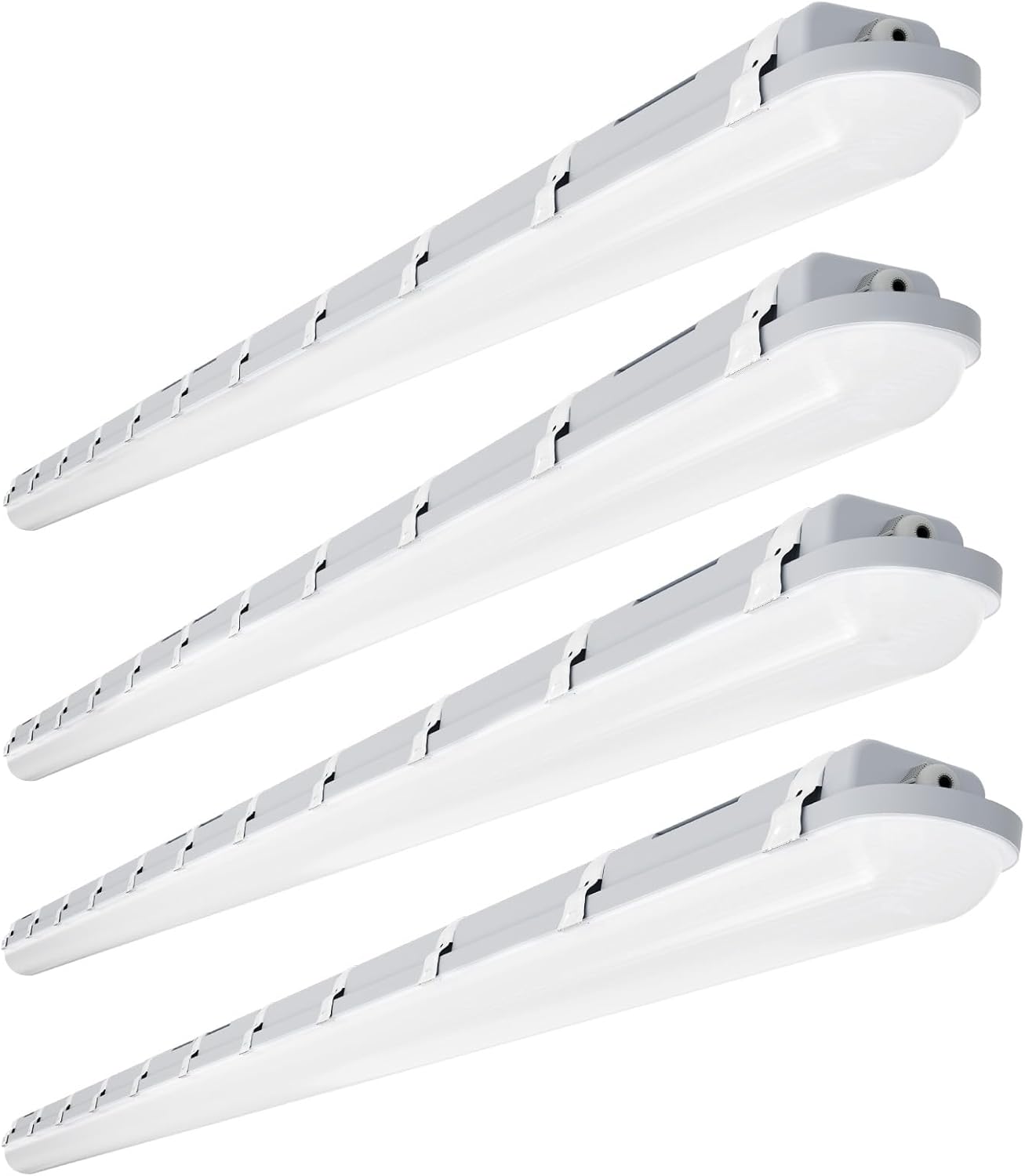 JTT 8FT LED Vapor Tight Light 120/100/80W Tunable, 18000lm LED Vapor Proof Lighting Fixture IP66, 5000K/4000K/3000K Outdoor Shop Light Waterproof for Parking Garage Car Wash Warehouse ETL Listed