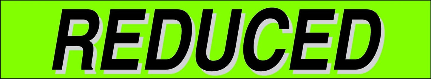 Ez-line Vinyl Windshield Stickers 3 Dozen 15 Inch Chartreuse Slogan Dealership Pro Pack for Car Lots (EZ115-Pack12)