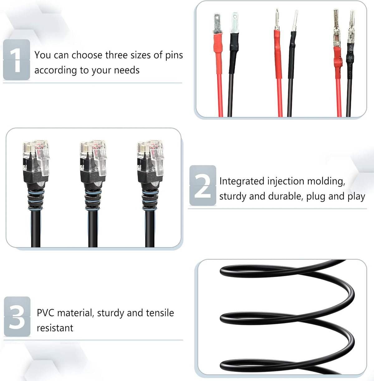 13.8" Radar Detector Hardwire Power Cord,Mirror Wire Plug Kit,for Escort Uniden Beltronics Whistler Cobra Valentine One Radar Detector Power Cord,With Magnetic Ring and Inline Fuse Holder,RJ11