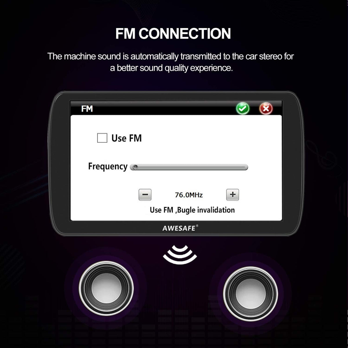 GPS Navigator for Car,9 inch Touch Screen Car GPS, Support Voice Turn Direction Guidance/Speed and Red Light Warning