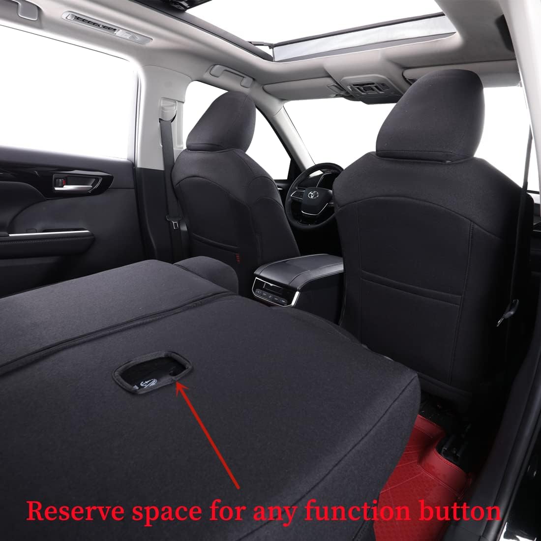 coverdream Custom Seat Covers Compatible with Select Toyota Camry XLE, XSE, XLE V6, XSE V6 2018 2019 2020 2021 2022 2023 Models (Black,Full Set)