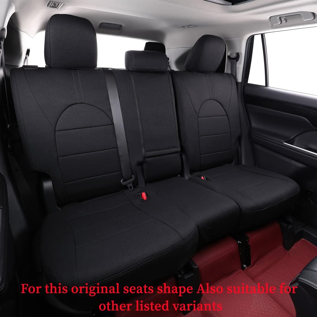 coverdream Custom Seat Covers Compatible with Select Toyota Camry LE SE 2018 2019 2020 2021 2022 2023 Models (Black,Full Set)