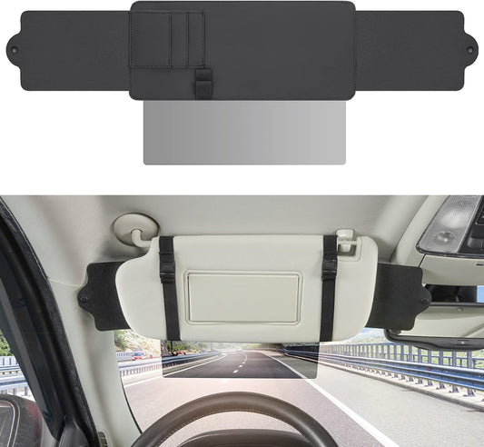 JoyTutus Polarized Sunshade Extender for Car with Polycarbonate Lens, Adjustable Sun Visor Extender Anti-Glare, Safe Driving, Window Sun Visor for Car