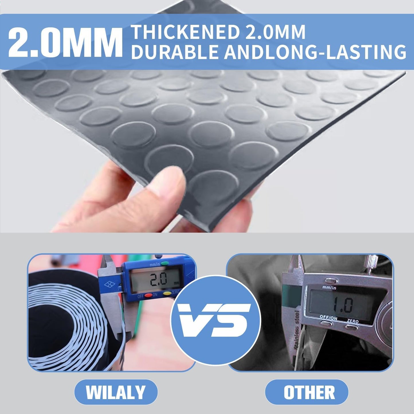 Premium Garage Floor Mat, Commercial Grade Heavy Duty Parking Mat for Garage Floor, Golf Cart Parking, Water/Stain Resistant Floor Runner (Grey Coin, 2 Rolls x 4 x 10 Feet)