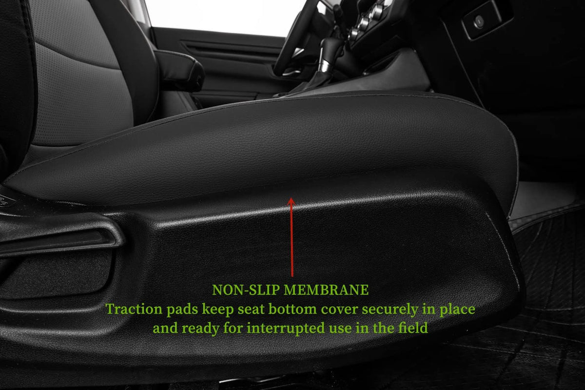 coverdream Custom Seat Covers Compatible with Select Honda CRV 2015 2016 Models - Leatherette (Black/Gray,Full Set)