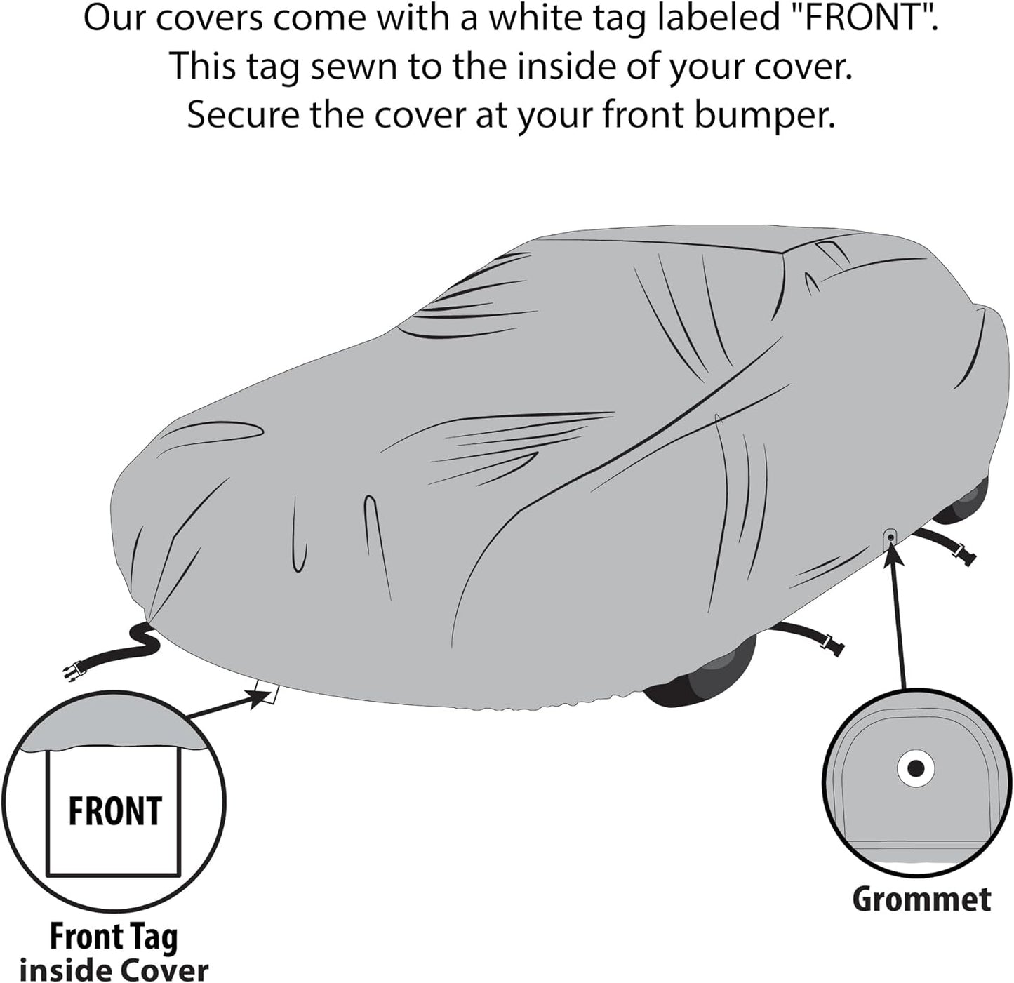 Supreme Car Cover for Chevrolet Brookwood 1969-1972 Station Wagon 4-Door All Weather Protection Semi Custom Fit Full Coverage Dust, Sun, Snow, Rain, Hail Protection Indoor/Outdoor