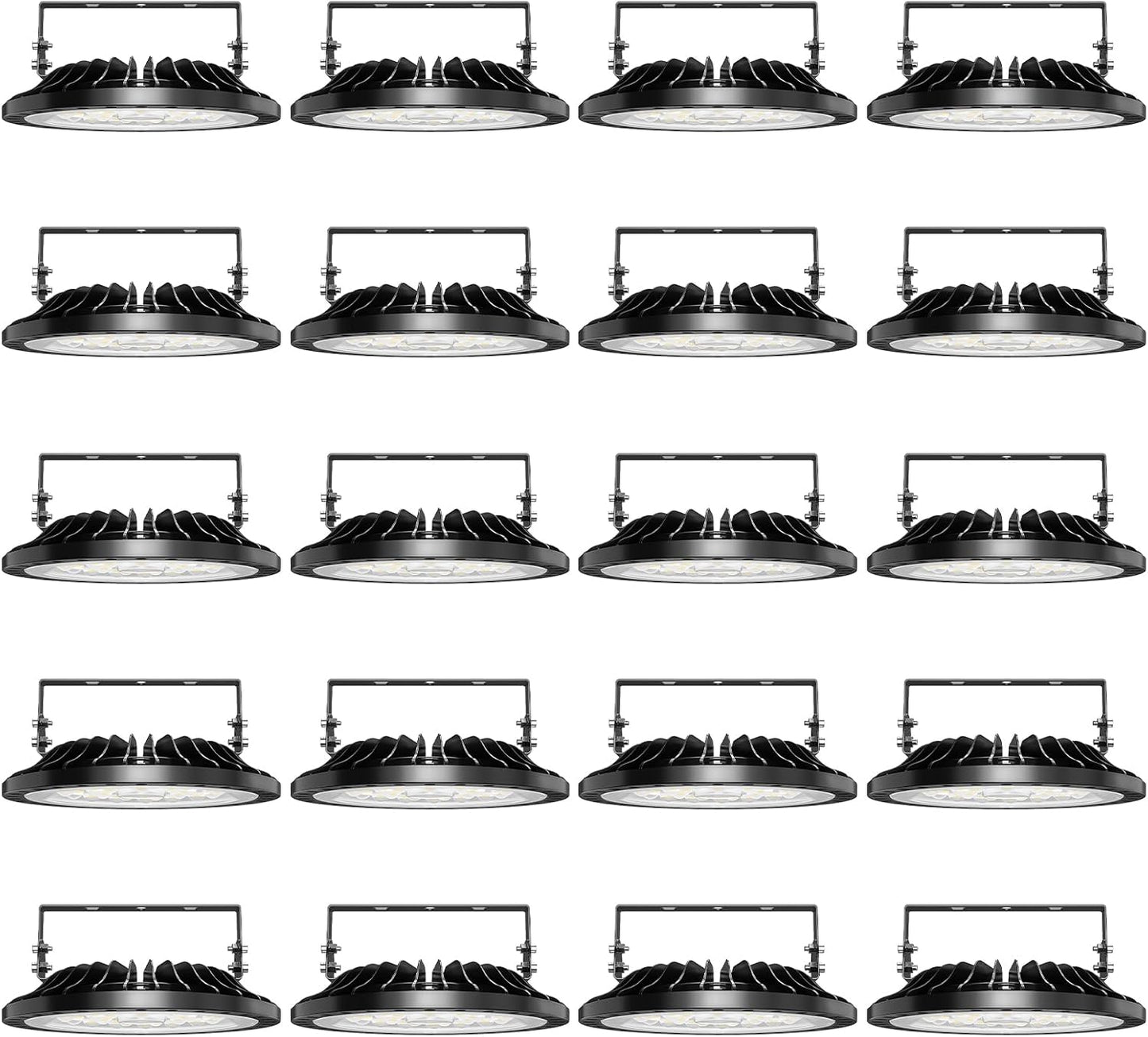 Viugreum 100W UFO LED High Bay Light 10,000LM 120V LED High Bay Lights 5000K Daylight, Alternative to 450W MH/HPS for Garage Workshop Barn Factory Warehouse - 20 Pack