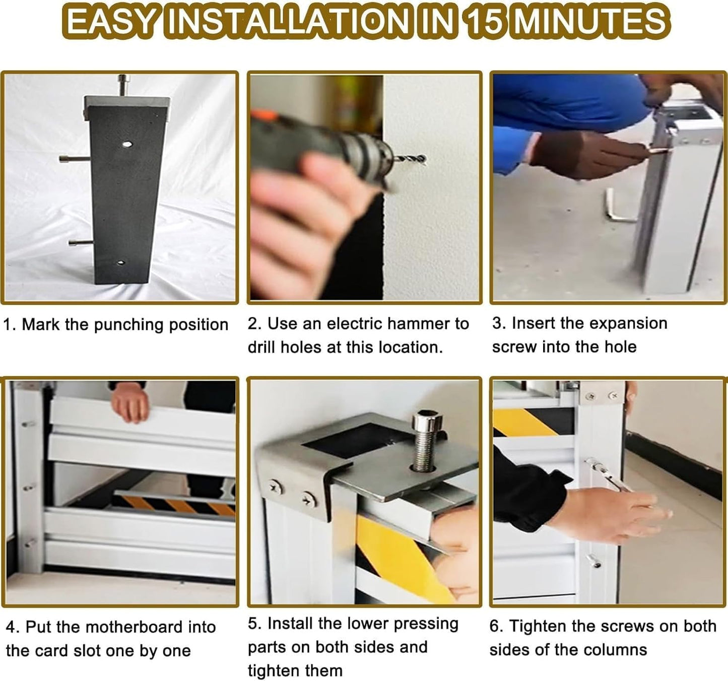 Reusable Heavy Duty Aluminum Flood Barriers for Home Exterior, Flood Protection Barriers Water Barrier Door Quick Detachable Garage Doors Detachable Mobile Rain Water Baffle (H 7.9 inch L 7FT)