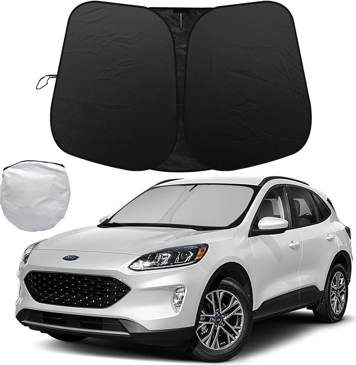 2025 Upgrade Front Windshield Sunshade fit for Ford Escape 2020-2025 Reflector Foldable Car Shade Automotive Windshield Sunshades Ford Escape Windshield Sun Shade |Keeps Your Vehicle Cool|
