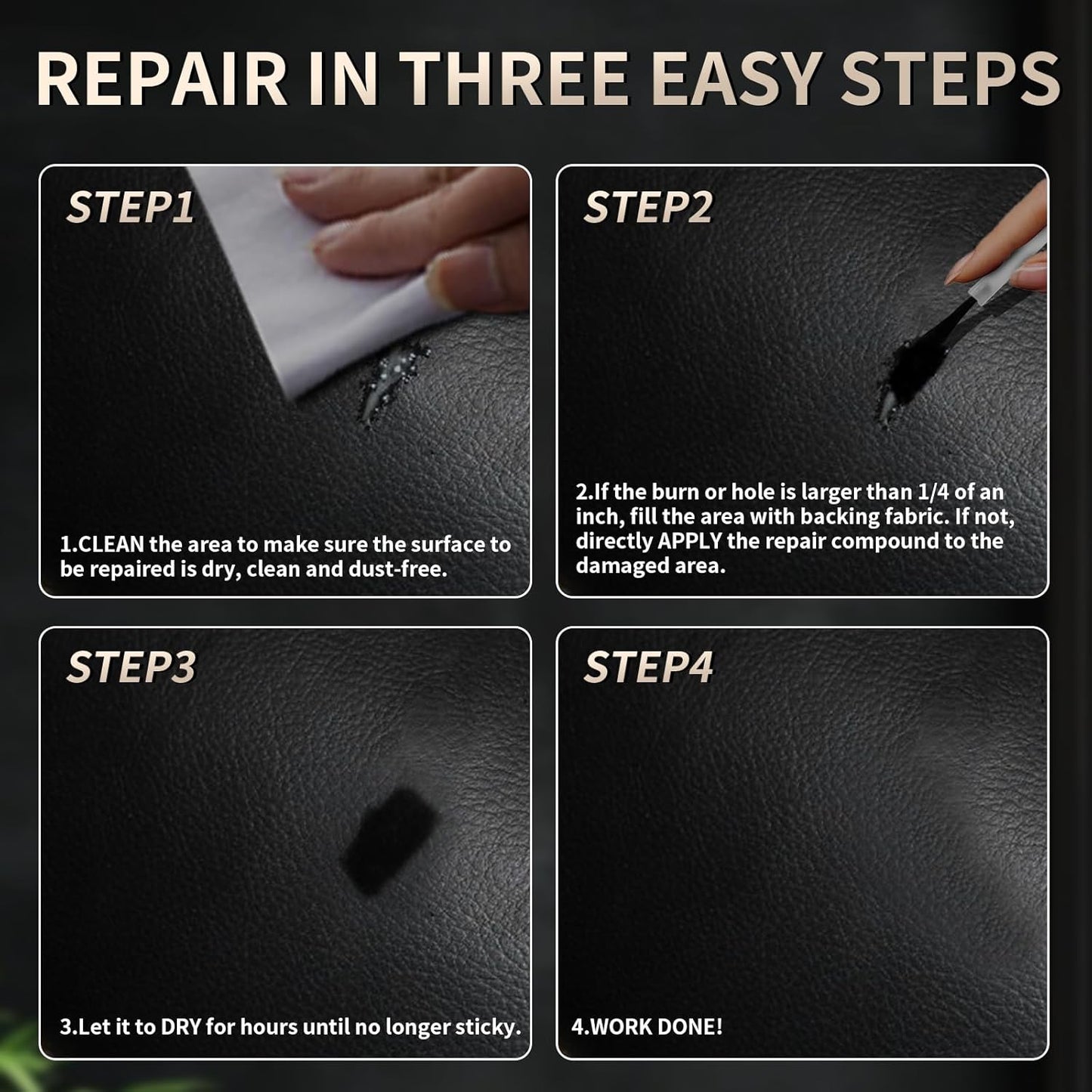 Advanced Leather Repair Gel, 2025 New Leather Repair Coloured Cream Gel, Upgrade Professional Leather Repair Kit for Car Seat Vinyl Repair Kit, Multifunctional Couch and Jacket Repair Kit (Blue)