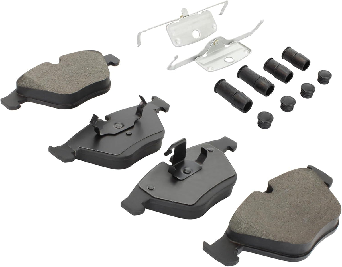 Premium Ceramic Front Brake Pads (1001-0918AC) Compatible with BMW 335d 2011-2009, 335i 2013-2007, 335is 2013-2011, 335i xDrive 2013-2009, 760Li 2009, X1 2011, X1 2015-2013, Z4 2016-2011