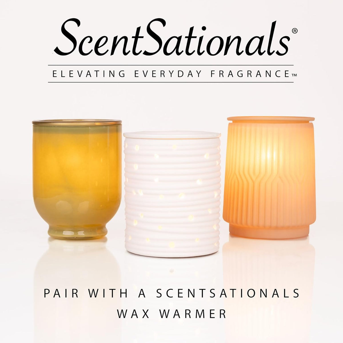 Scentsationals Wax Melts Staycation 4-Pack – Long Lasting Wax Cubes with Strong Scent for Warmers – Includes Frozen Lemonade, Caribbean Clouds, Warm White Sands & Dreamsicle Cream – 10oz (24-Cubes)