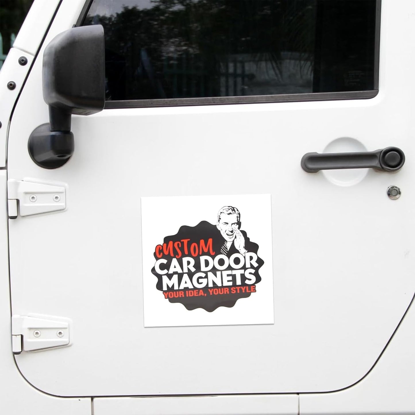 Custom Car Magnet Signs for Businesses (12" Square) 2 pk - Personalized Car Magnets for Advertising and Vehicle Promotion - Advertising Magnets for Cars Door - Professionally Printed