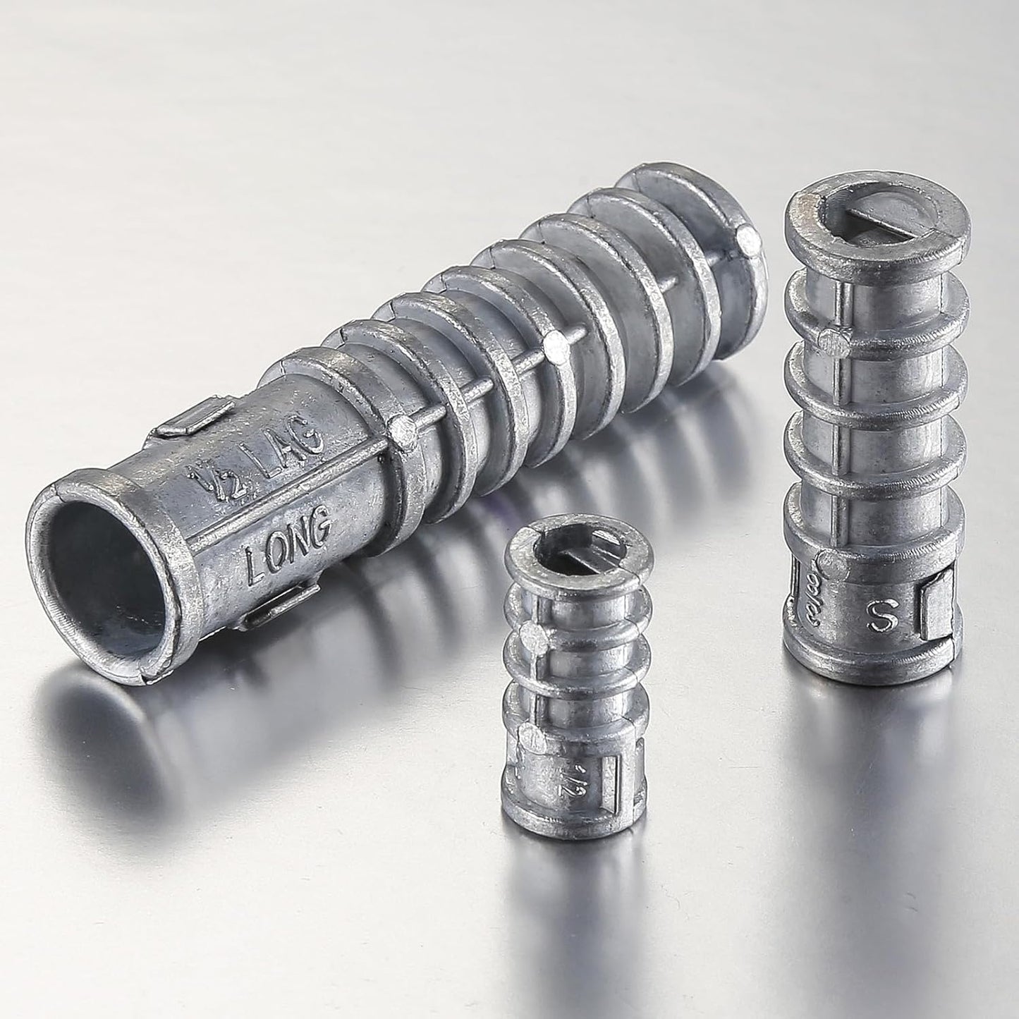 Wensilon(50pcs) 5/16 * 1-1/4 Lag Shield Anchor Long Zinc Alloy Bolts Concrete Anchors, Zinc Alloy Masonry Anchors Hole