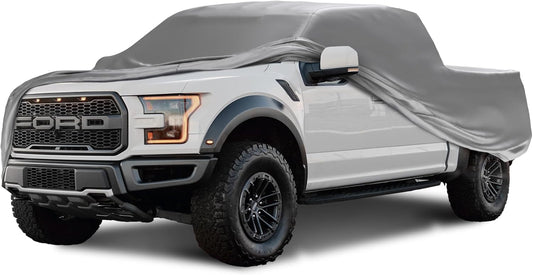 Car Covers Weatherproof Max Truck Cover & Warranty Compatible with Ford 2020 F-150 Regular Cab, 8 with Truck Bed Shell– Outdoor Cover, Prevents Theft with Cable Lock