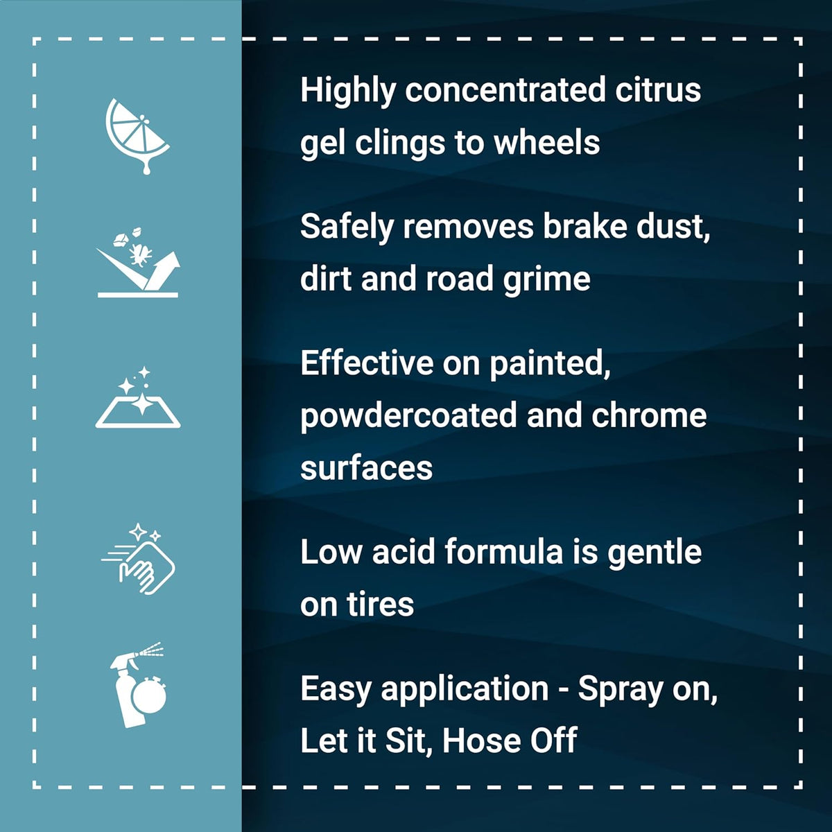 Platinum Wheel Sauce, All Surface Citrus Gel Wheel Cleaner for Cars, Trucks, SUVs, 24oz.