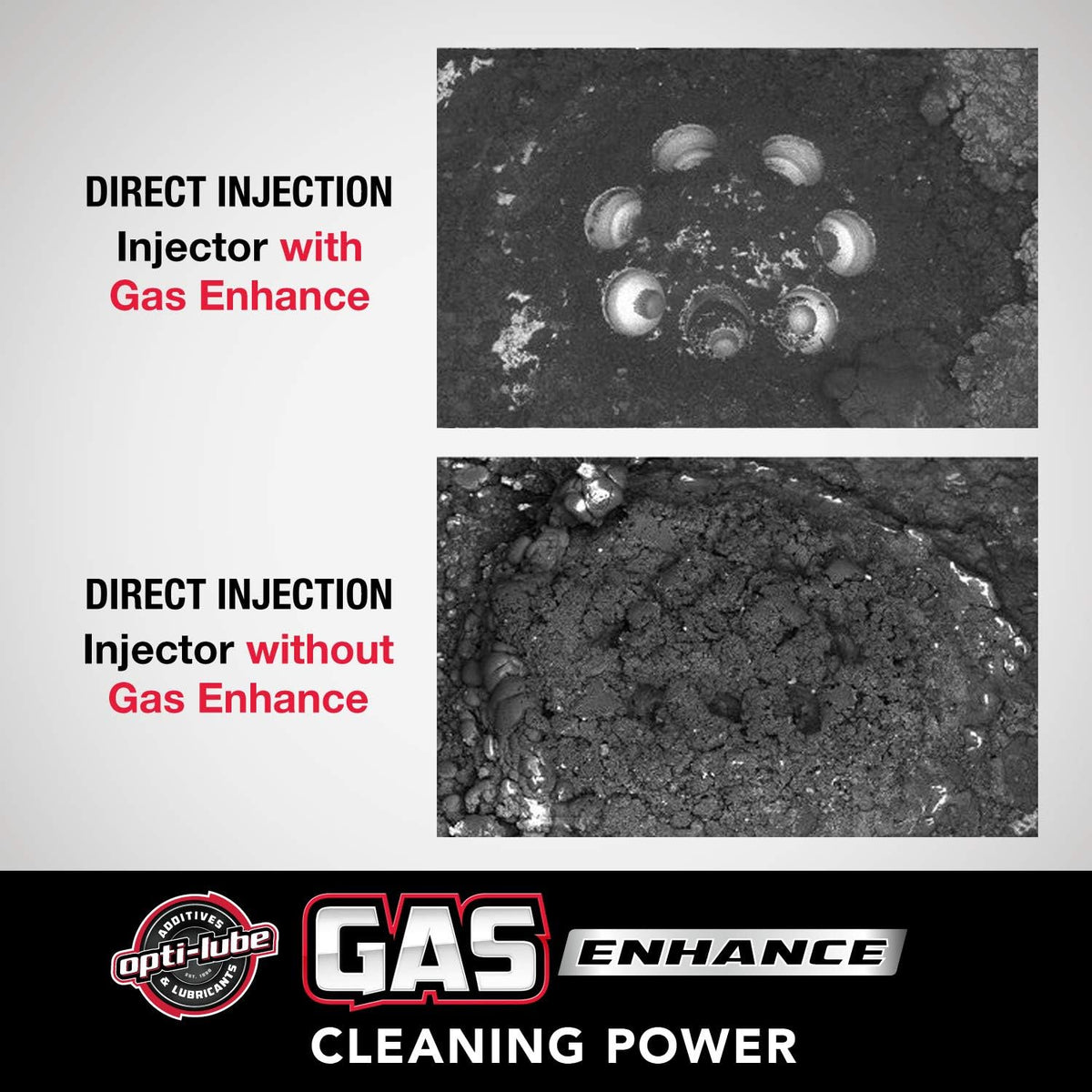 Opti-Lube Gas Enhance Fuel ADDITIVE: 8OZ 4 Pack Long Neck Bottles