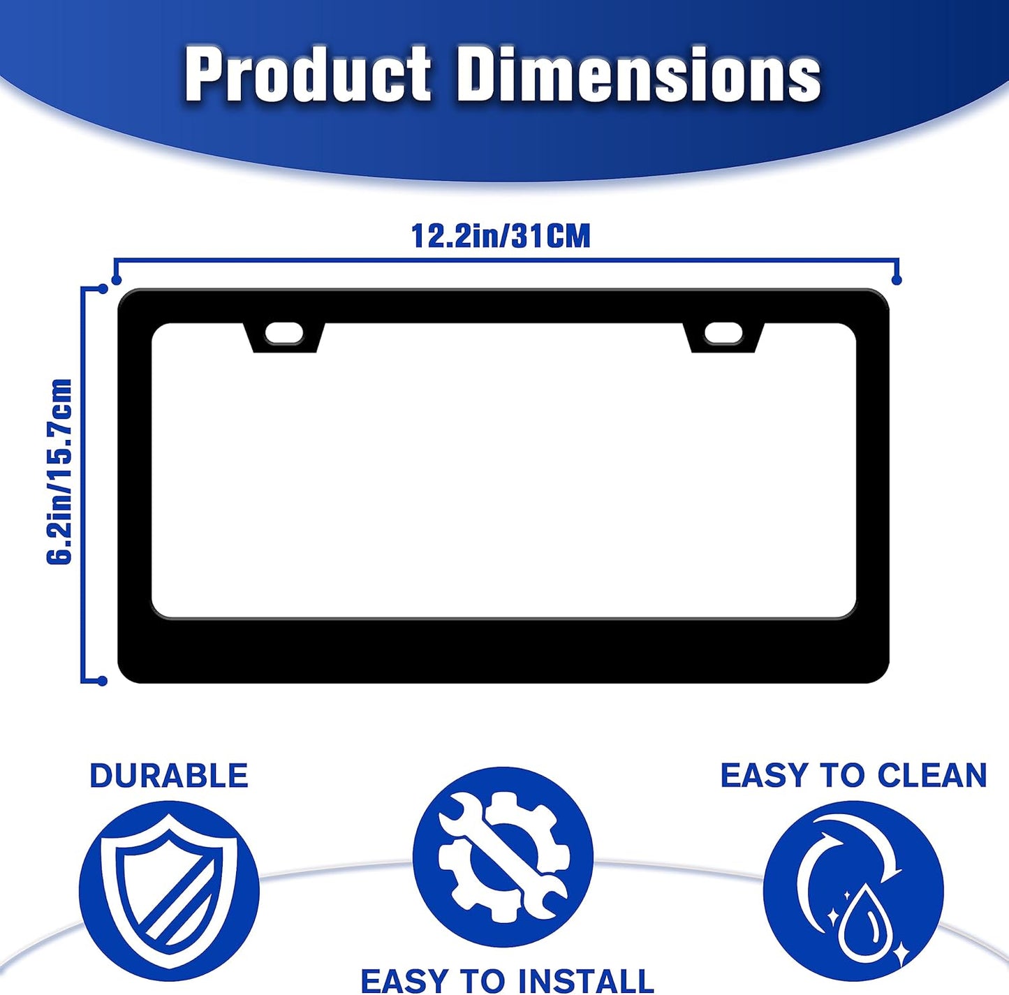 Beautiful Gemstone Pattern License Plate Frame Bling License Plate Holders Funny Stainless Steel Auto Accessory Bracket 2 Hole With Screws Universal Us Car License Plate Frames 6x12 Inch For Women Men