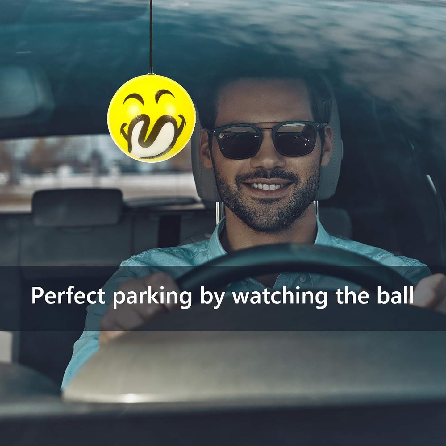 BBTO Double Garage Parking Aid Tennis Tennis Ball for Garage Parking includes Retracting Ball Sensor Assist Solution Car Stop Indicator (6 Pieces)