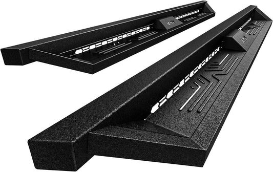 KYX Running Boards & Steps Nerf Bars Fit for 2015-2025 Chevy Colorado/Canyon Crew Cab, A Pair 6 inch Car Door Side Steps Nerf Bars Truck Boards Step Rails-Dual Tube