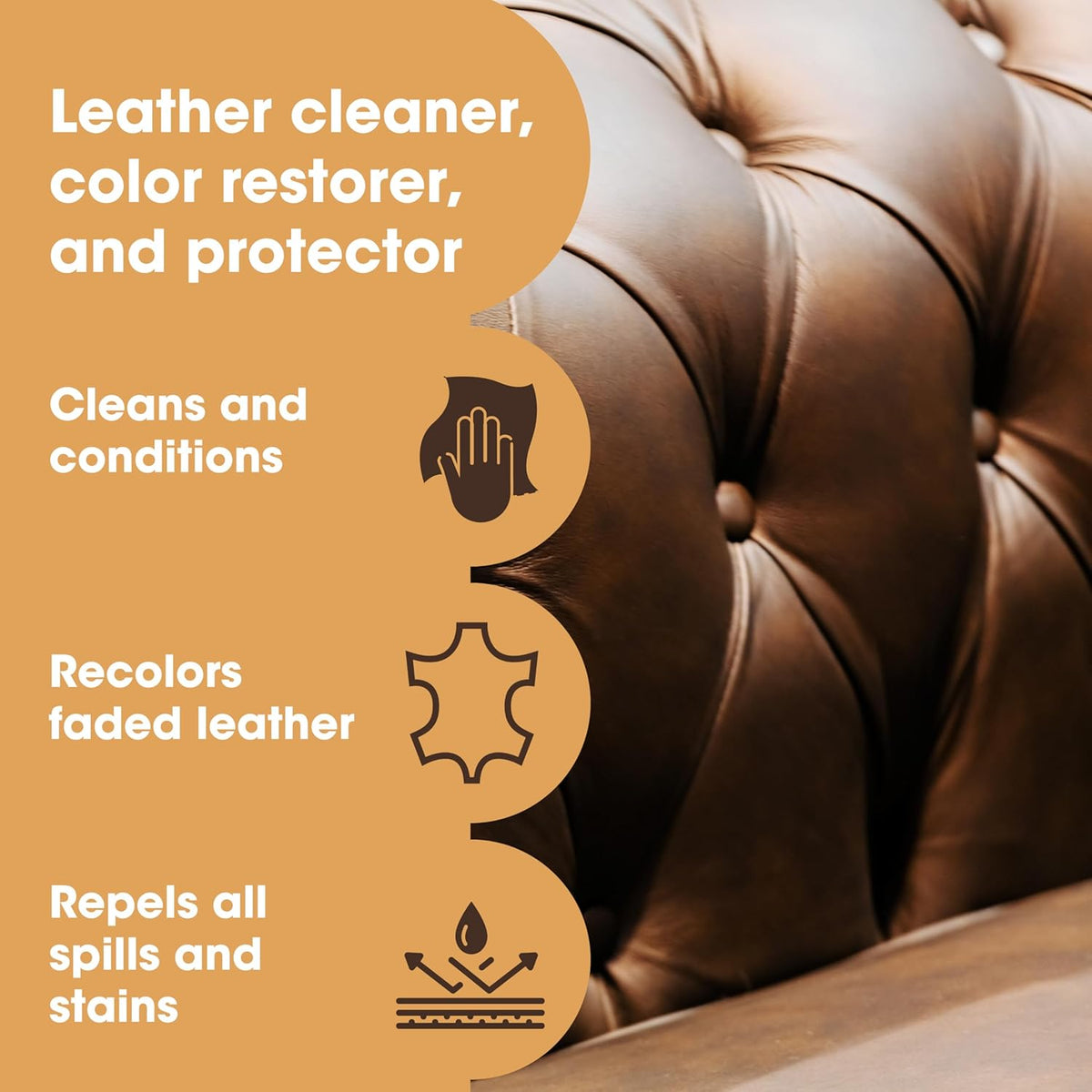 Furniture Clinic Leather Complete Restoration Kit | with Leather Recoloring Balm, Cleaner, 2-in-1 Protection Cream & Conditioner, Sponge, and Cloth | Repair Kit for Furniture (Maroon)