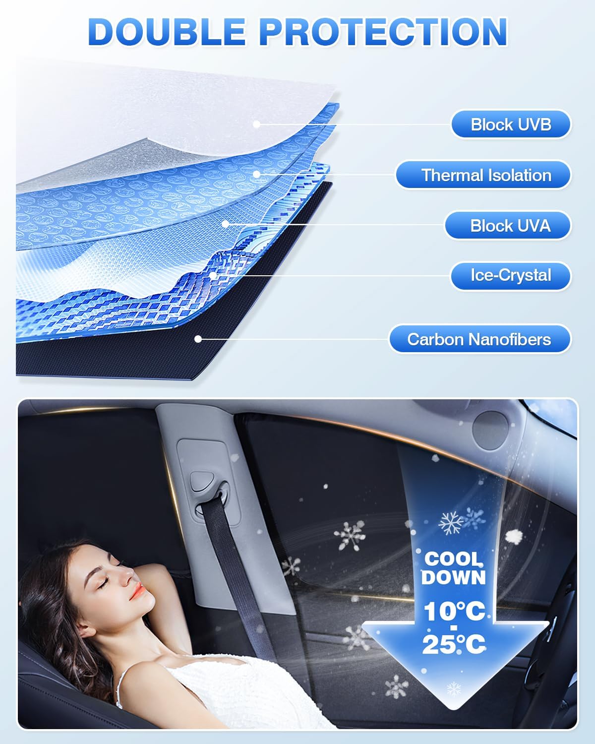 Windshield Sun Shade for 2020-2025 2026 Toyota Highlander Accessories Side Rear Window Shade Cover Set Window Sun Visor Privacy for Camping Keep Vehicle Cool Black 8PCS