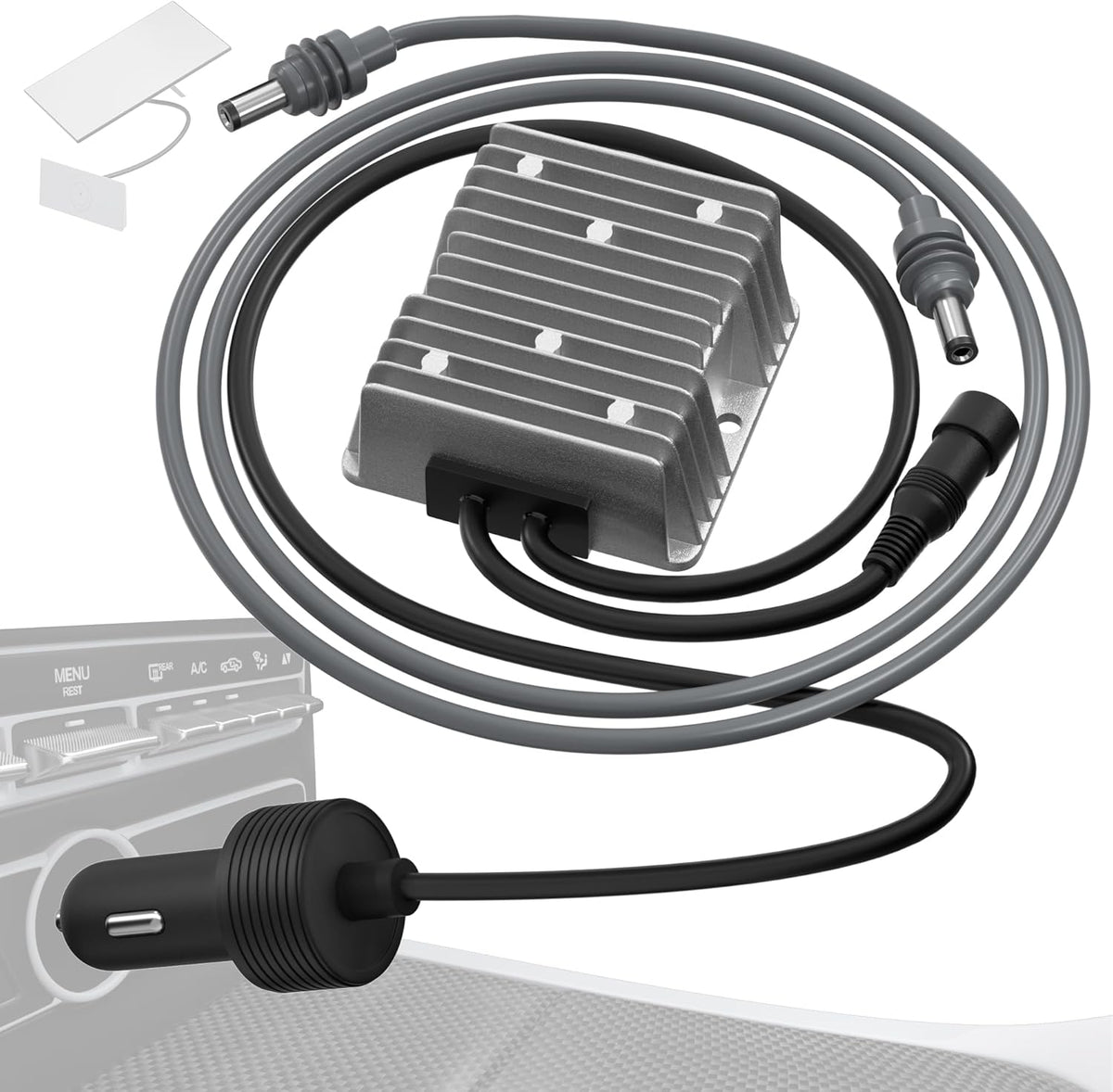 Starlink Gen 3 Step Up Cigarette Lighter Adapter with DC Cable, 57V 4.5A Output, 10V-36V Input, 18 AWG Starlink Gen3 Car Charger, Waterproof, Portable, High Efficiency, Stable