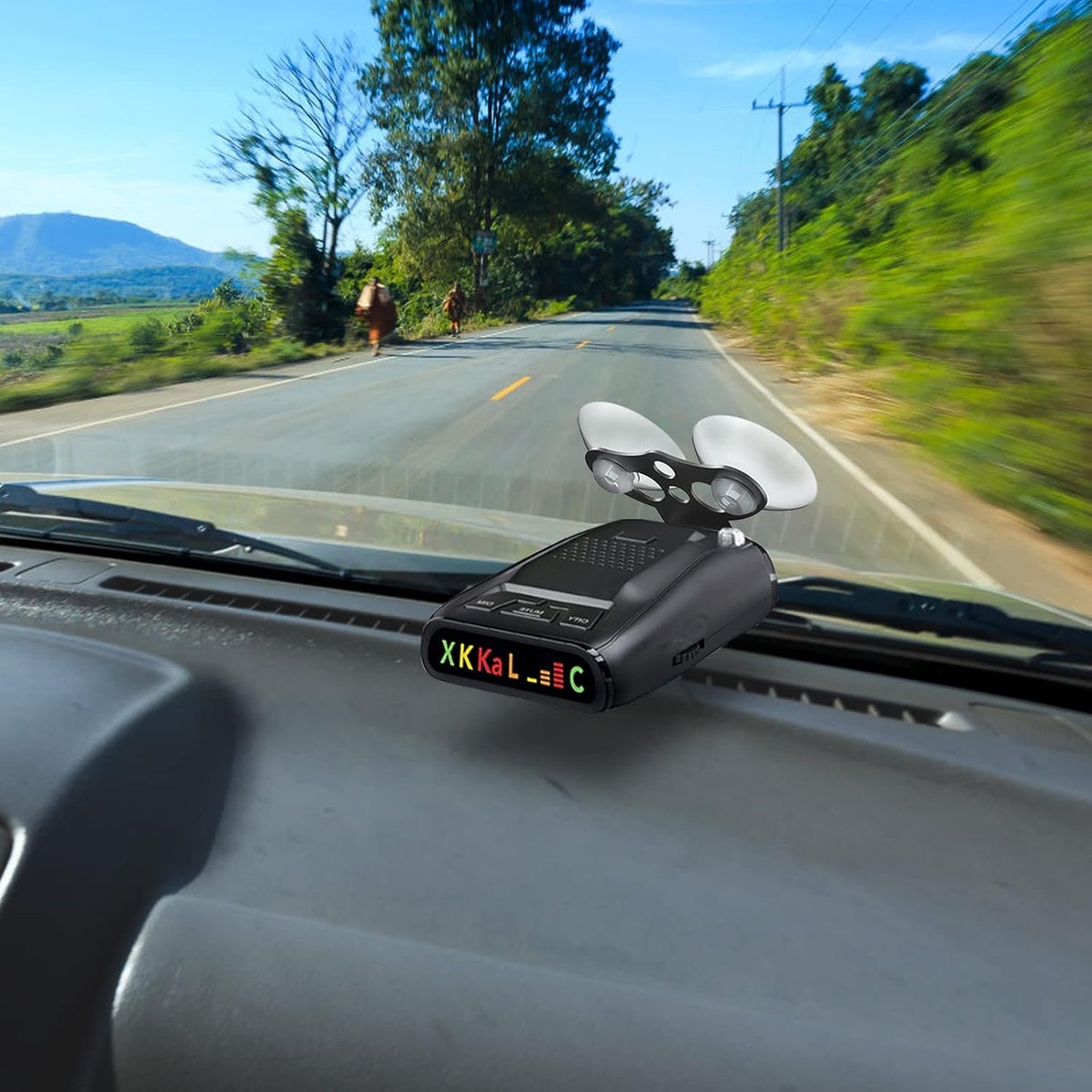 Radar Detector Mount,Windshield Suction Cup Mount for Radar and Laser Detectors,Compatible with Cobr RAD 480i Valentine One Escort Beltronics etc Radar Detector. (Windshield Suction Cup Moun 0.86 in)