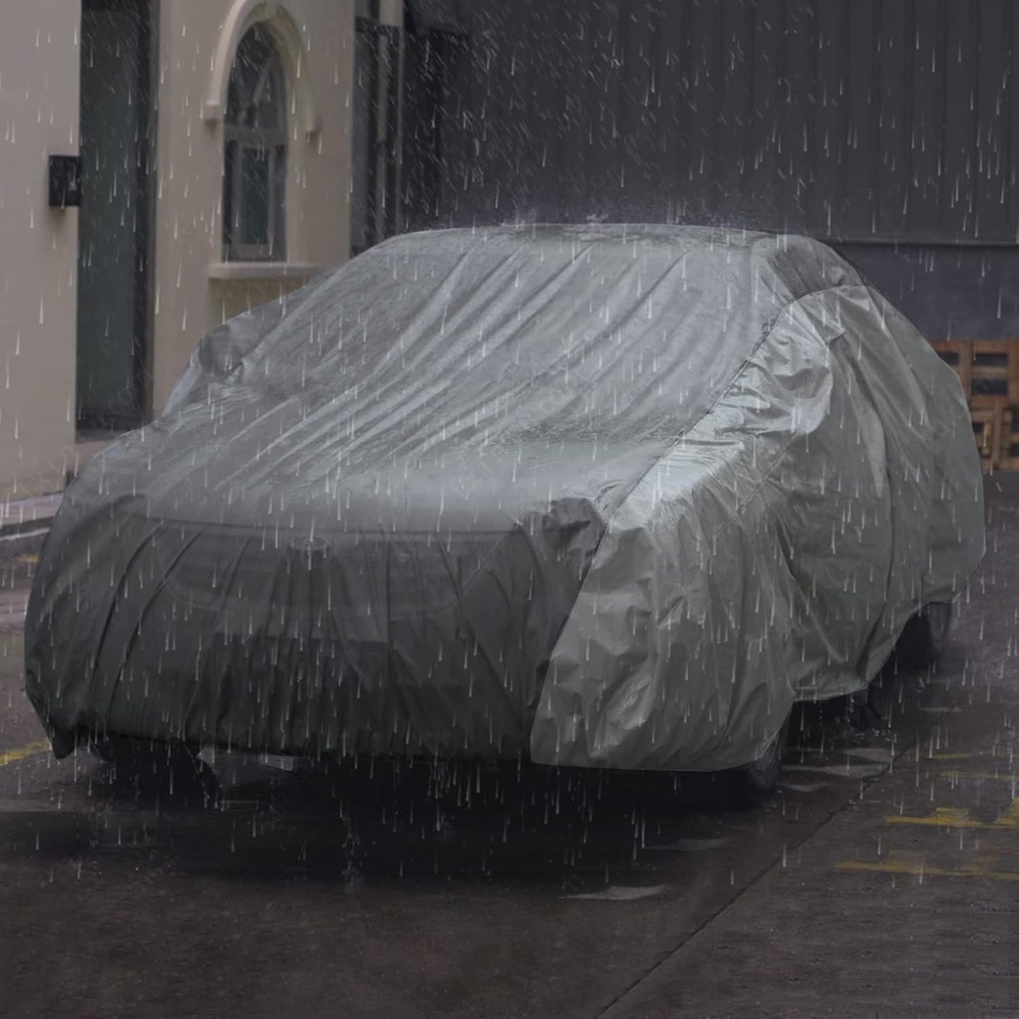 XCAR Ultra Light Waterproof Car Cover for Automobiles All Weather Protection, Windproof & Breathable, Fits Sedan Up to 185"