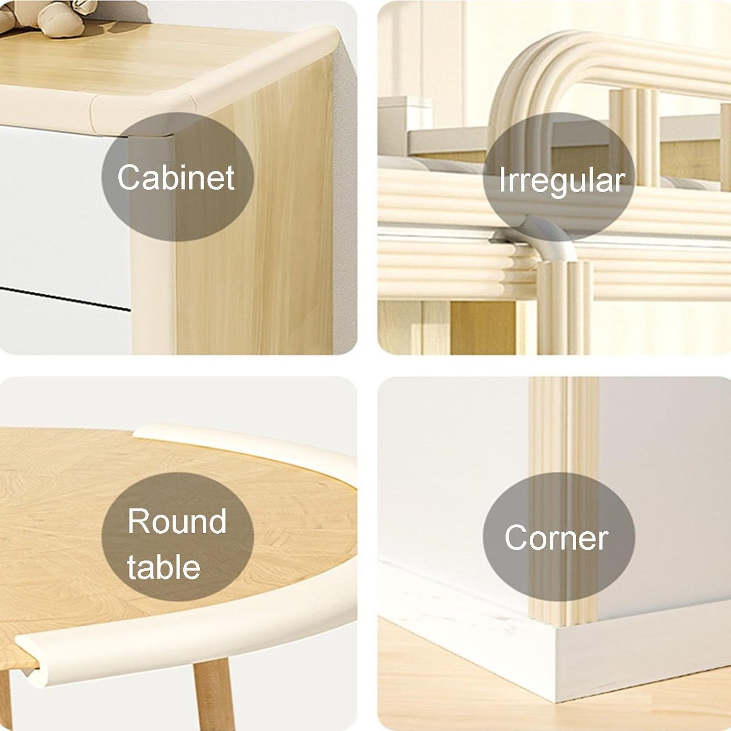 XPLKQXE Sharp Edge Safety Corner Edge Foam Padding, Edge Guards Bumpers Adhesive, Edge Corner Protector Guards for Table Edges & Sharp Corners(Green-B,1pcs)