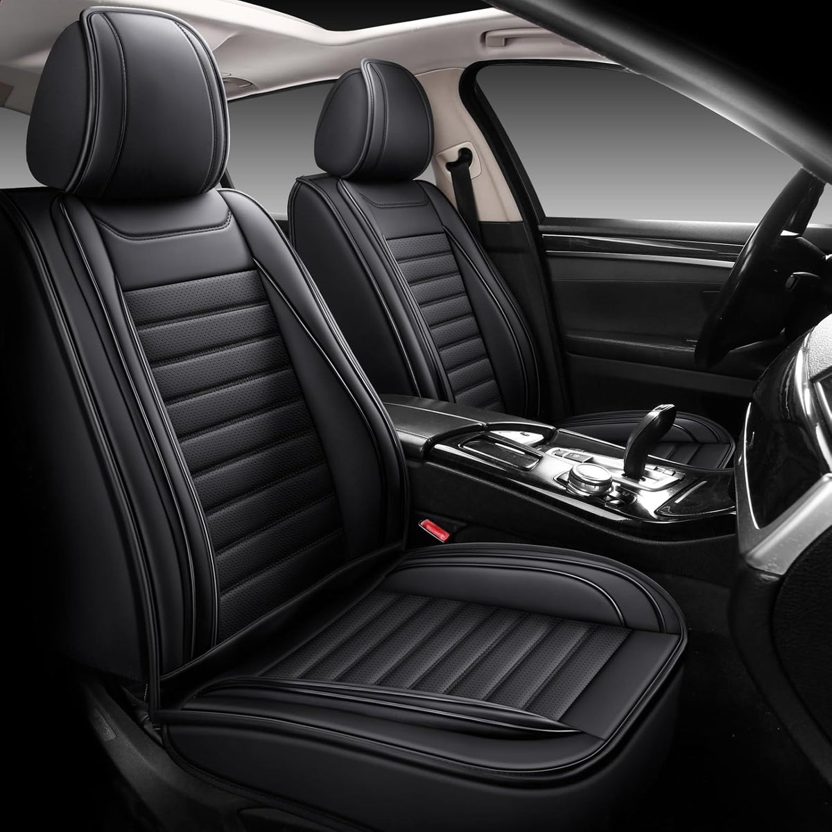 Car Seat Covers,Car Seat Protector Waterproof,Seat Covers Front, Car Seat Protectors,Automotive Seat Covers Fit for Most Cars Black