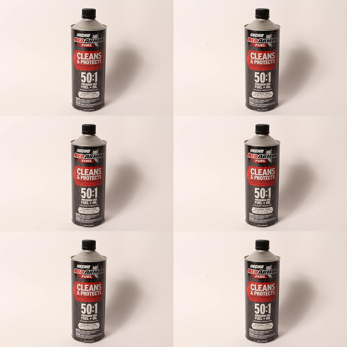 7450001 Echo Red Armor 32 oz. 50:1 Pre-Mixed Ethanol Free Fuel 6 Pack