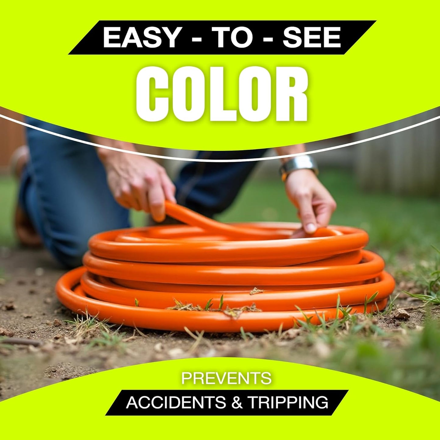 25ft Outdoor/Indoor Extension Cord 16/3 Gauge Heavy Duty 3 Prong SJTW, Waterproof, Flexible Cold-Resistant Long Power Cord,13A 125V 1625W, Orange by LifeSupplyUSA