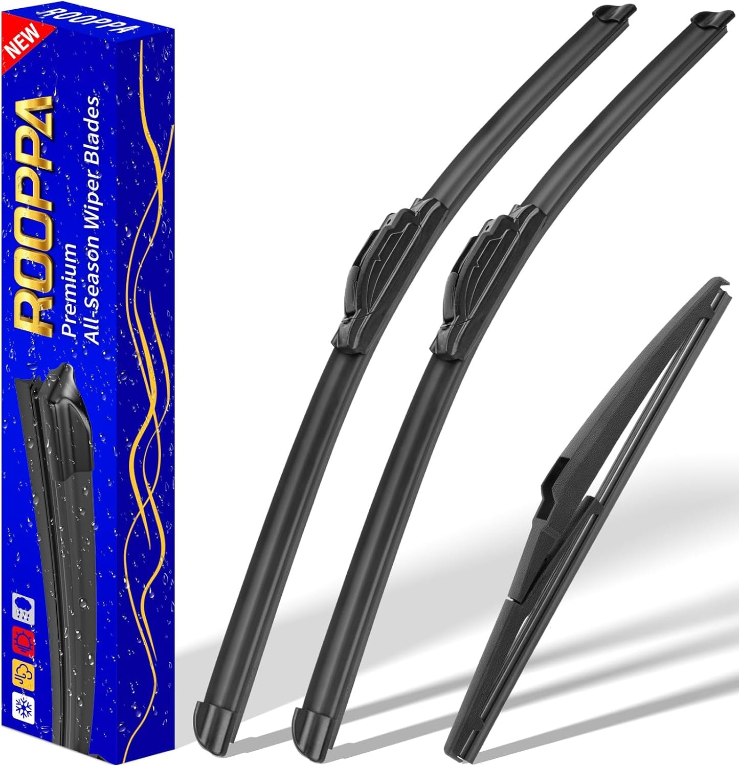 3 wipers Replacement for 2012-2017 Toyota Prius V, Windshield Wiper Blades Original Equipment Replacement - 26"/19"/11" (Set of 3) U/J HOOK