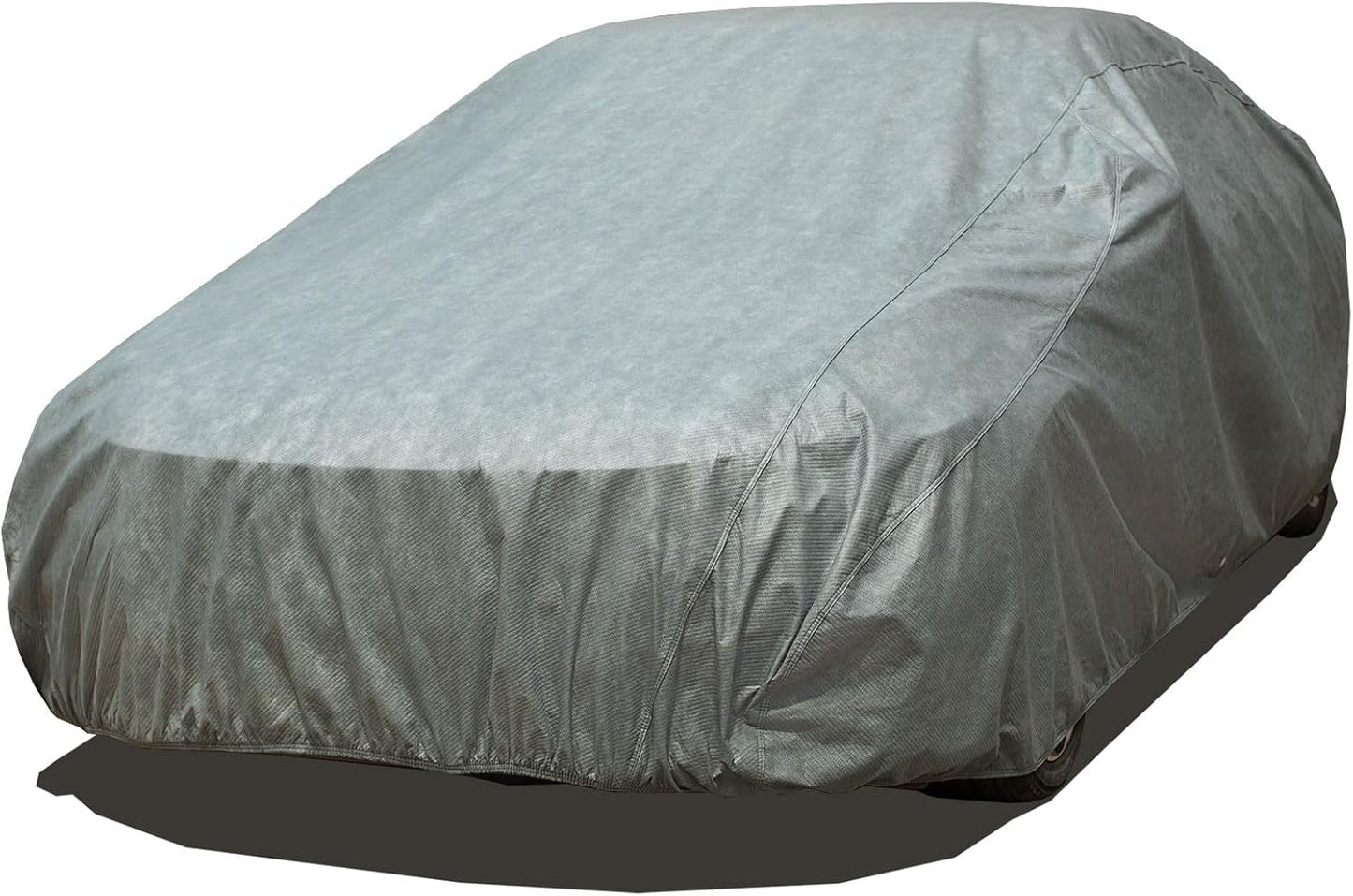 All Weather Waterproof Car Cover, 7-Layer Non-Woven Cotton Car Covers for Automobiles Car Snow Cover, Full Exterior Covers, Winter Rain Sun Sedan, Grey, Size Sedan C3 171"-185"