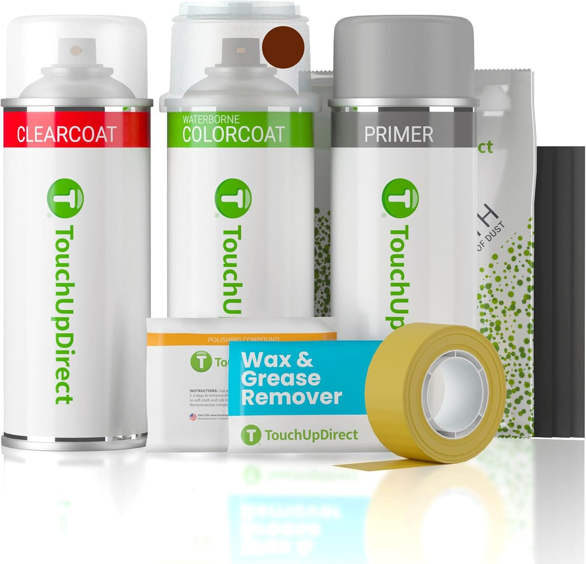 TouchUpDirect 4Z0 Terra Compatible with Toyota Exact Match Touch Up Paint Aerosol - Platinum Kit