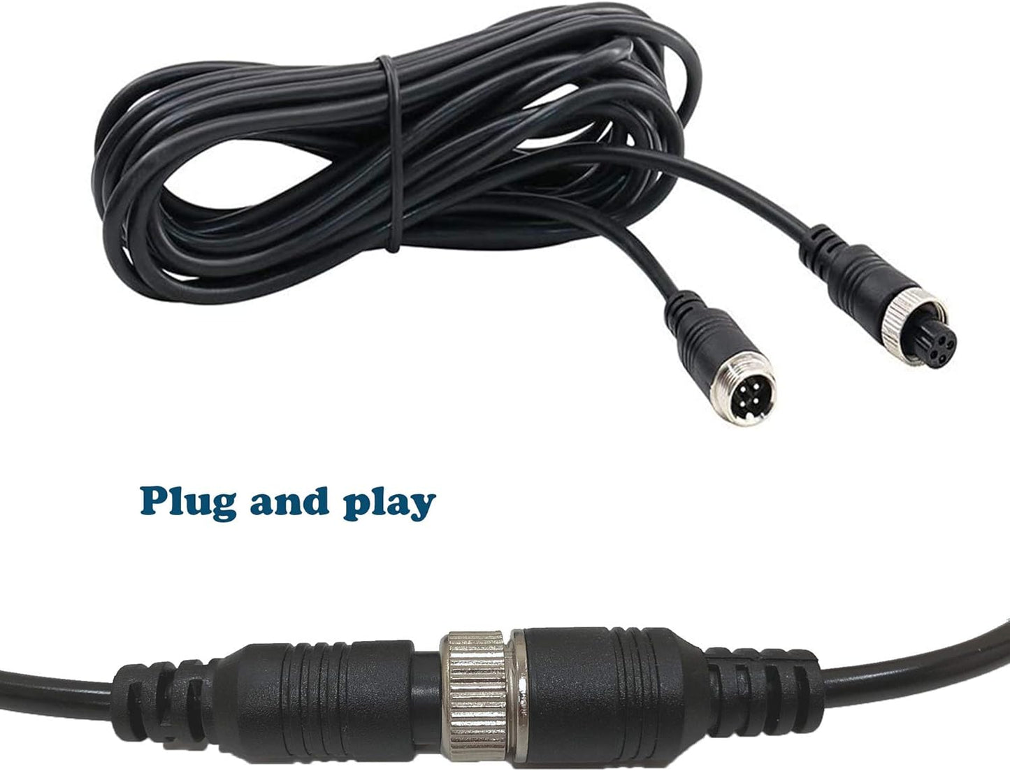 (50FT/15m) Car Video Systems,Backup Camera Cable,Backup Camera Extension CableShock Extension， AV Extension CableCCTV Rear View Camera，Car Video Extension Cable，Car Backup Monitoring System