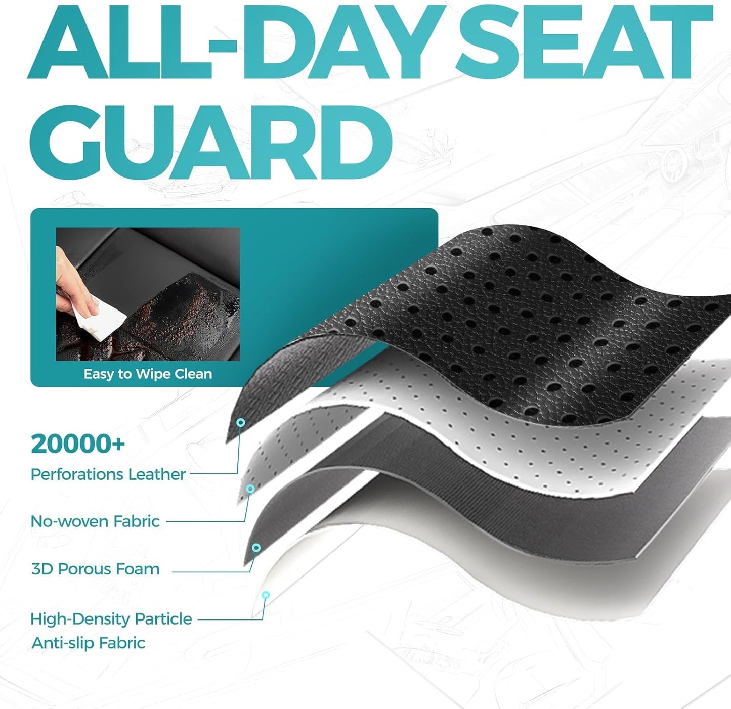for Toyota Camry Seat Covers LE SE SE Nightshade 2018 2019 2020 2021 2022 2023 2024 - Custom Car Seat Covers Full Set, Waterproof Breathable Leather Seat Covers for Cars, Black Red Not Hybrid