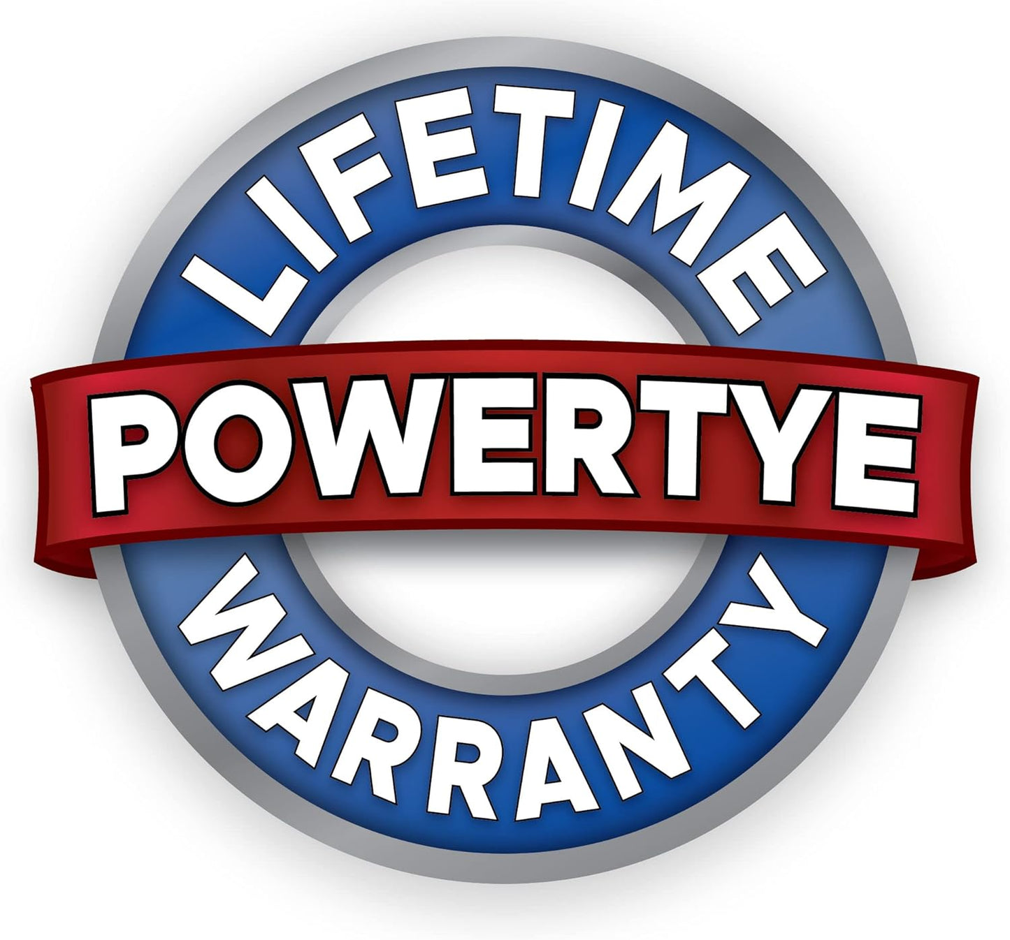 PowerTye 1.5in x 6.5ft Heavy Duty Ratchet Tie-Down Straps with Soft-Tye, Carabiner Hooks - 1,000 lb Working Load Limit / 3,000 lb Breaking Strength - Made in USA - Blue/Black Pair + Storage Bag