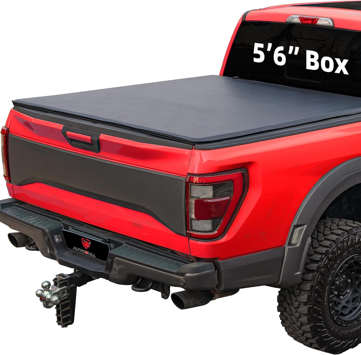 Soft Tri Fold tonneau Cover Compatible with 2022-2025 Toyota Tundra 5.5ft Bed, Vinly Top Alloy Steel Structure