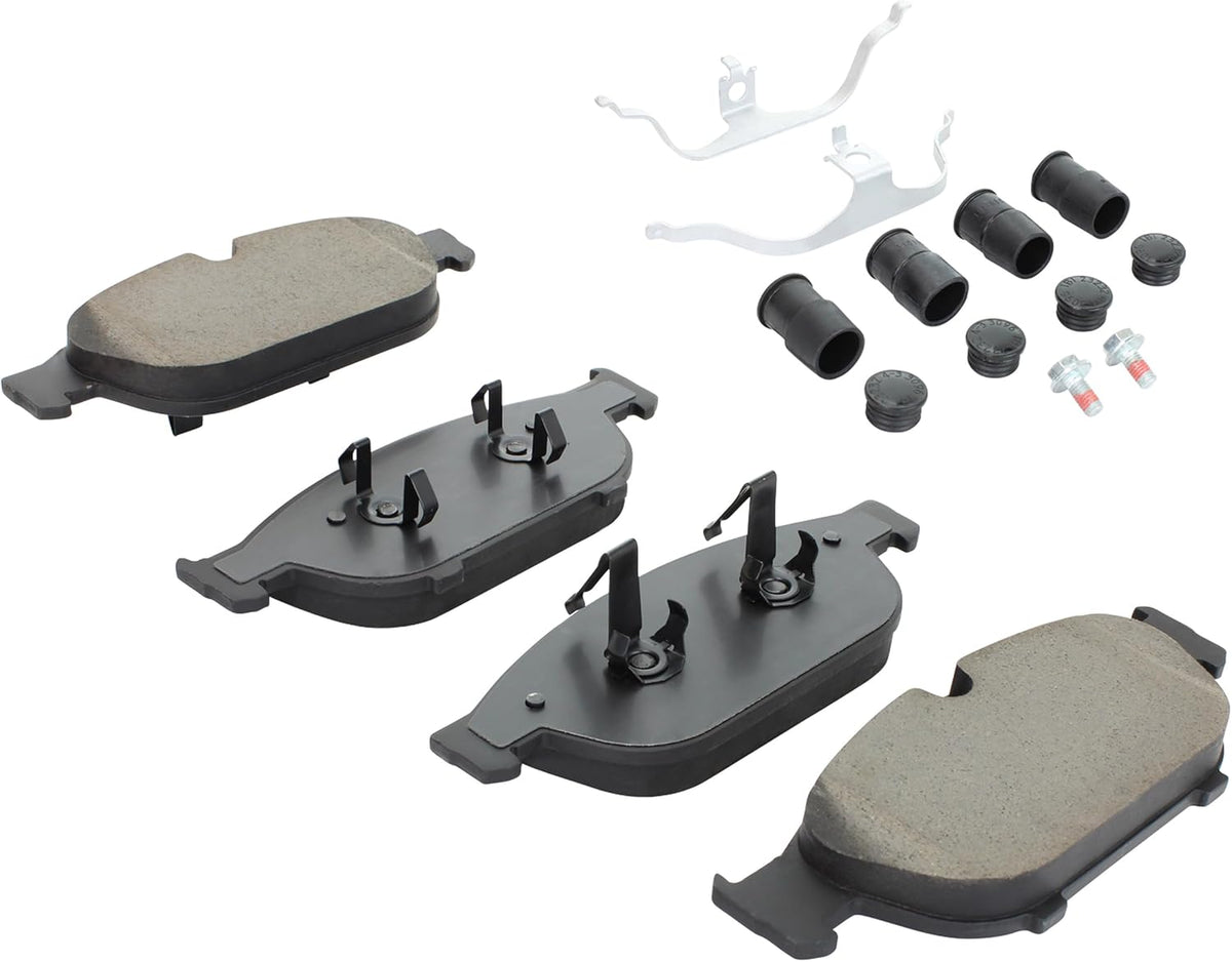 Premium Semi-Metallic Front Brake Pads (1001-1549M) Compatible with Audi A6 2017-2018, Audi A6 Quattro 2012-2019, Audi A7 Quattro 2012-2018, Audi A8 Quattro 2011-2016