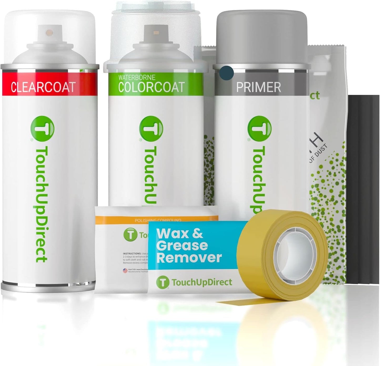 TouchUpDirect 221 Galactic Aqua Metallic Compatible with Toyota Exact Match Touch Up Paint Aerosol - Platinum Kit