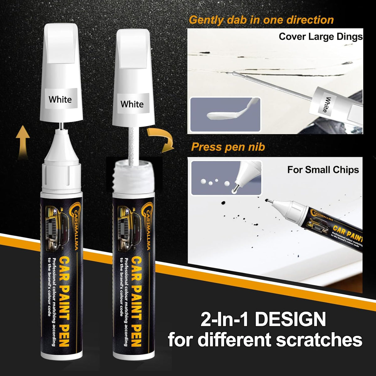 LD7X/2R Platinum Gray Metallic Car Touch Up Paint for Volkswagen, Color Accurate Car Paint Scratch Repair Pen Kit Quick & Easy Fix Vehicle Chips and Automotive Nicks Scuff