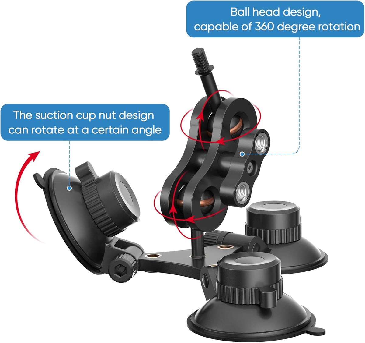 Radar Detector Mount, Triangular Suction Cup Mount,Windshield Radar Detector Suction Cup Bracket (for Valentine V1 Radar Detector Model)