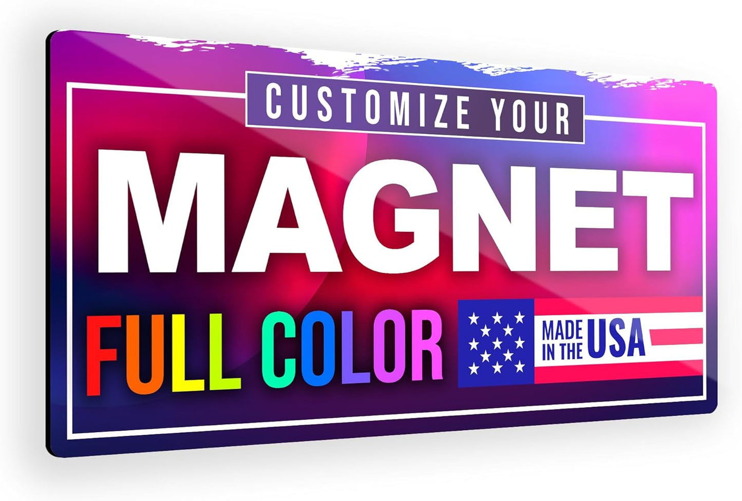 12"x24" Custom Magnet Signs in Full Color for Business and Advertising, 30 mil Customized Vinyl Car Magnets, Personalized Magnetic Sheets for Company Storefront & Vehicles, 1-Pack (Rounded Corners)