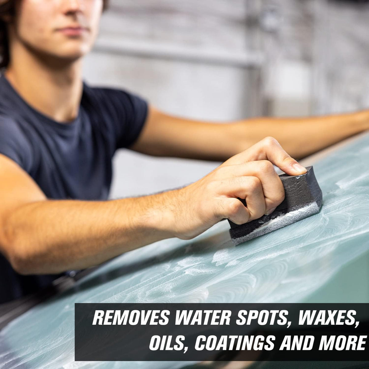 Invisible Glass 91411 Glass Stripper – Hard Water Spot Remover – Strips Coatings, Waxes, Oils & Road Film – Preps Windshields for Rain Repellent & Ceramic Coating – 4 Fl Oz